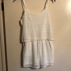 white lace romper NWOT
